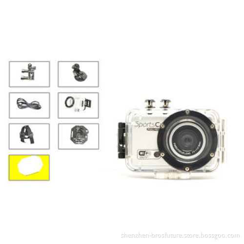 WiFi sports wearable cameras, 1080p full HD 5M pixel 120degree, 20m, waterproof